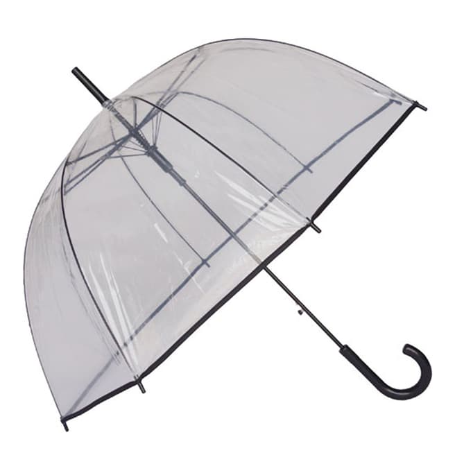 Smati Transparent / Black Border Birdcage Umbrella