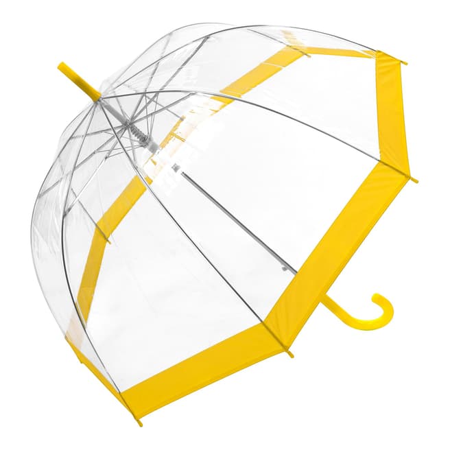 Susino Transparent / Yellow Border Birdcage Umbrella