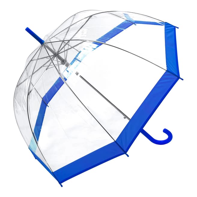 Susino Transparent / Blue Border Birdcage Umbrella