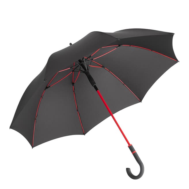 Fare Grey / Red Windproof Umbrella