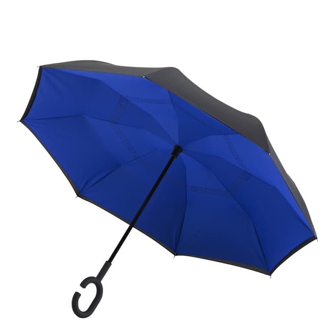 Impliva Black / Blue Reversible Umbrella