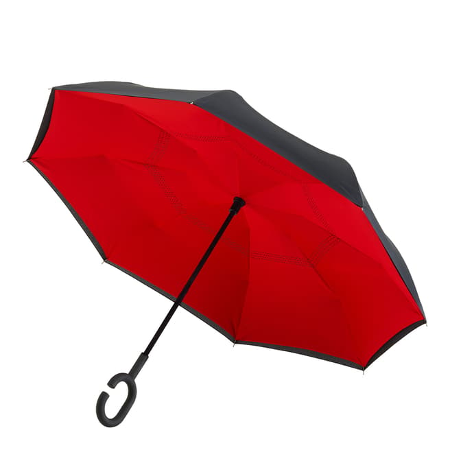 Impliva Black / Red Reversible Umbrella