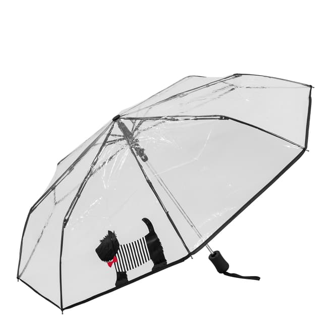 Susino Transparent / Black Dog Umbrella