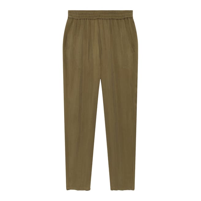 American Vintage Khaki Tapered Trousers
