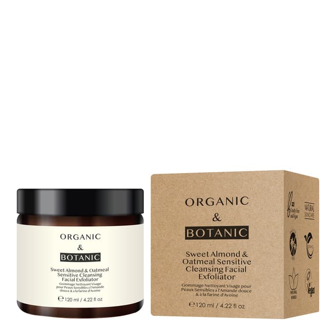 Organic & Botanic Oatmeal & Almond Face Cleasing Scrub  120ml