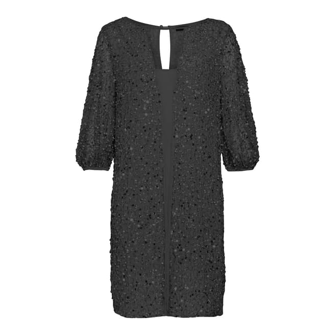 French Connection Black Diana Sequin Dress