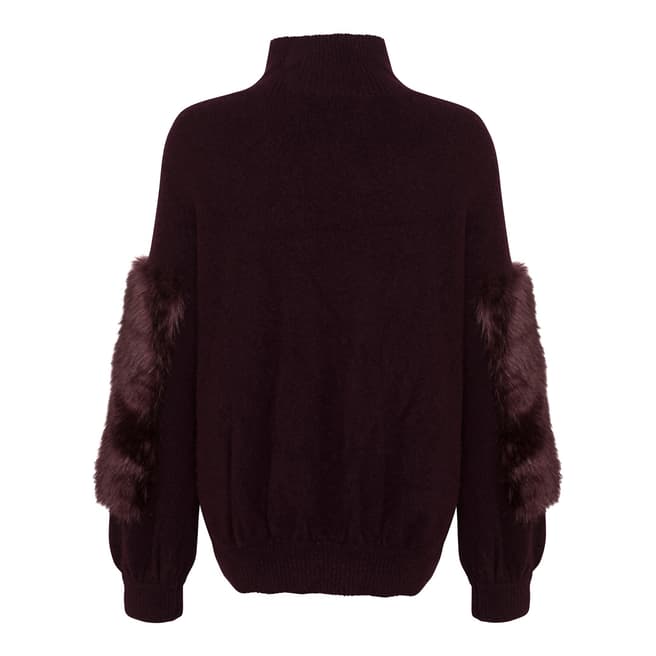 French Connection Grape Normie Faux Fur Jumper