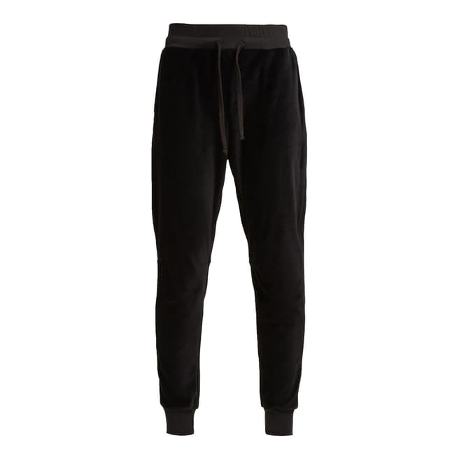 French Connection Black Ruthie Velour Jersey Joggers