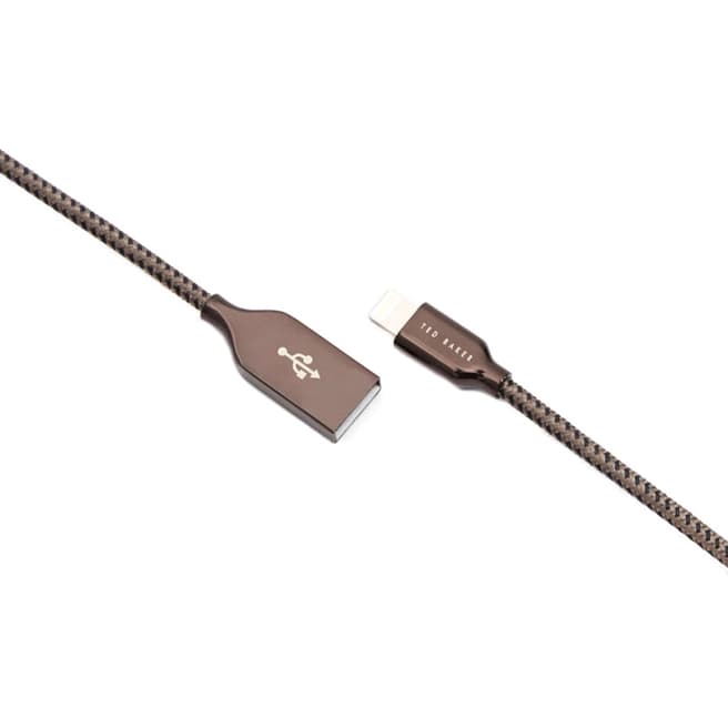 Ted Baker Navy/Grey POWERD ConnecTED USB 1.0M Lightning Cable