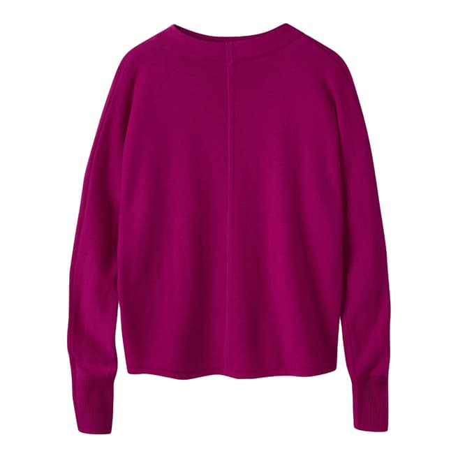 Pure Collection Bright Magenta Turtle Neck Batwing Sweater