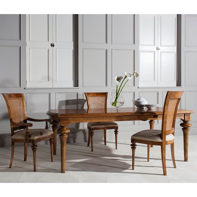 Frank Hudson Spire Dining Large Extending Table Set with 4 chairs