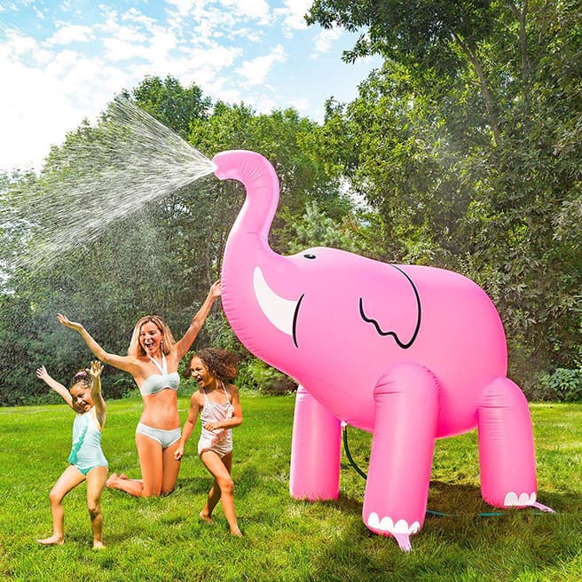 BigMouth Pink Elephant Garden Sprinkler 7ft