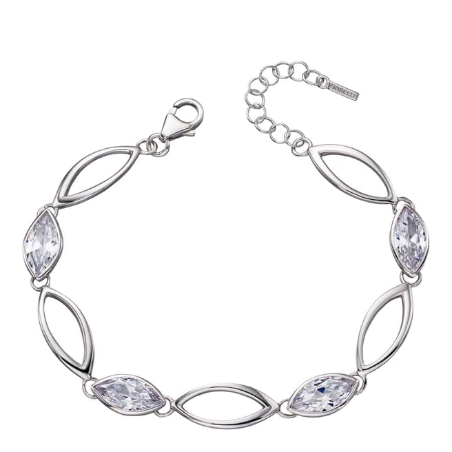 Fiorelli Silver CZ Open Bracelet