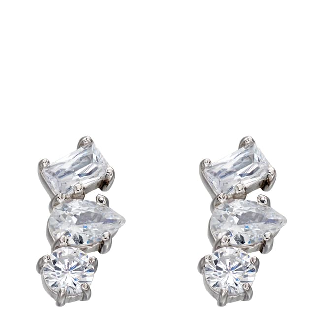 Fiorelli Silver CZ Crawler Earrings
