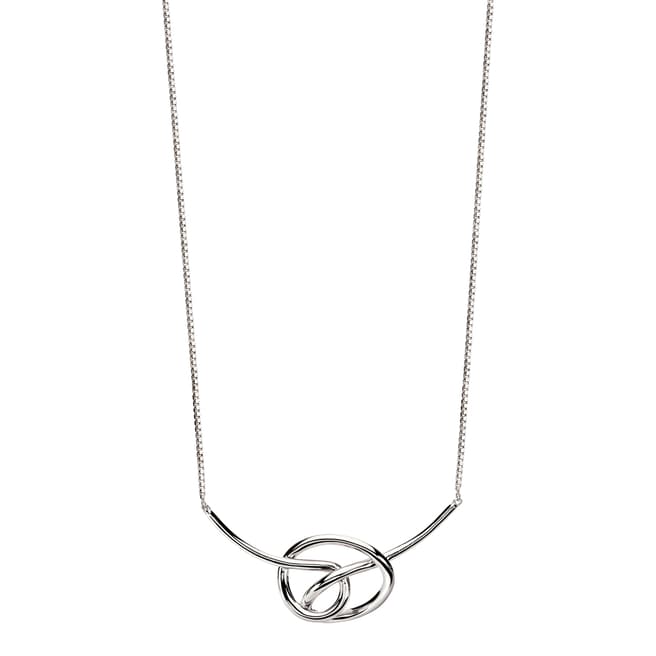 Fiorelli Silver Large Knot Necklace