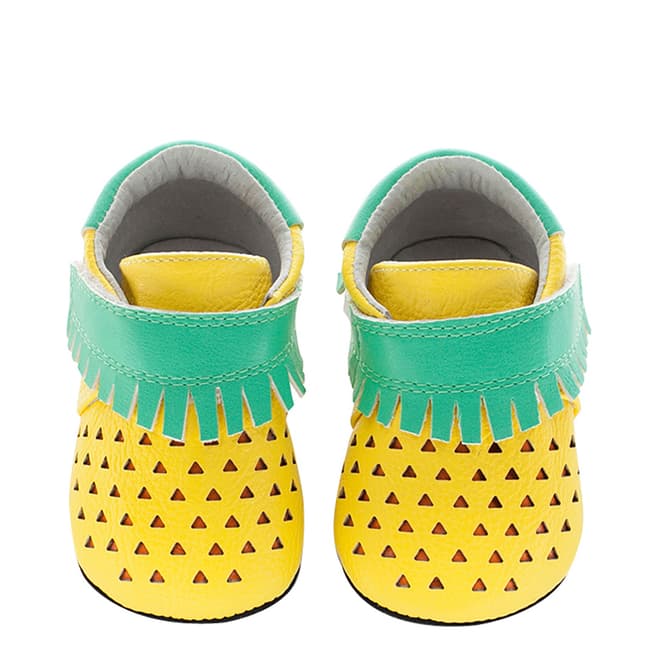 Jack & Lily Yellow & Green Pineapple Brooklyn Booties
