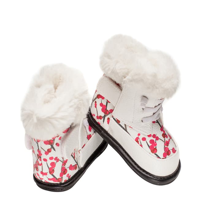 Jack & Lily Charlize Front Lace Cherry Blossom Boots