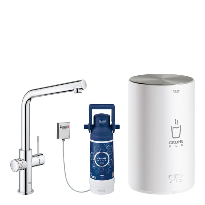 GROHE Chrome Red Duo Tap & M Size Boiler