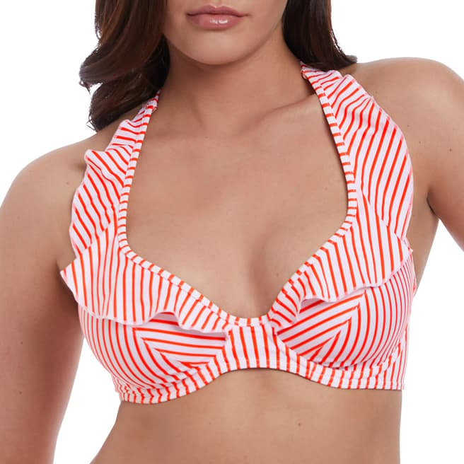 Freya Flame Totally Stripe Uw High Apex Bikini Top
