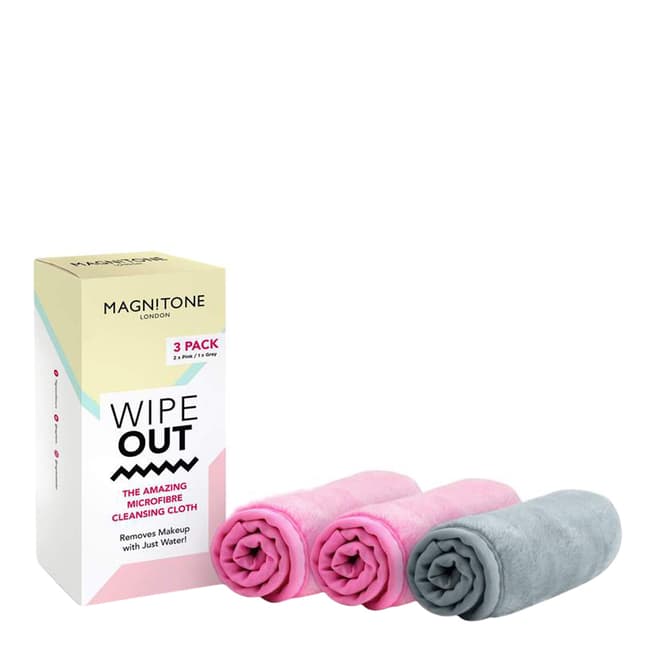 Magnitone Magnitone WipeOut The Amazing Microfibre Cleansing Cloth - Mixed - 3 pack