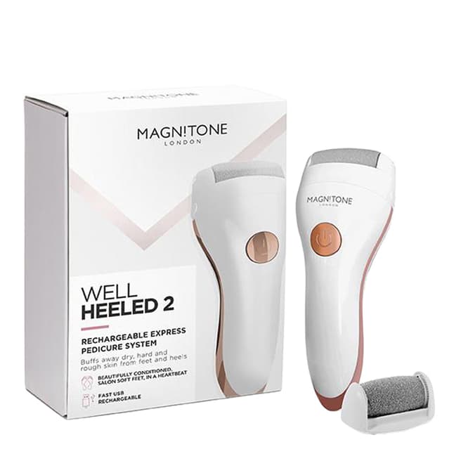 Magnitone Well Heeled 2 Rechargeable Express Pedicure System - White