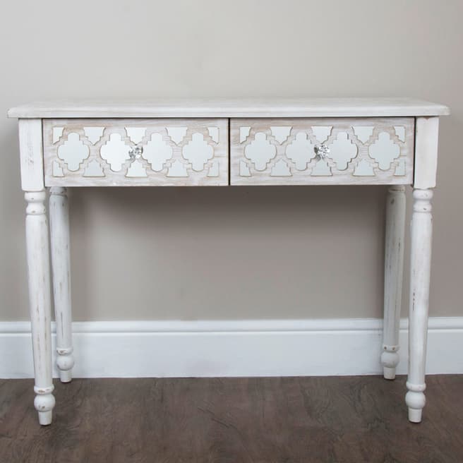 Home Boutique High Road House Beach 2 Drawer Console Table