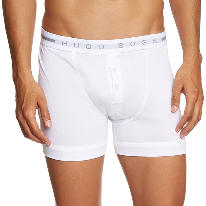 BOSS White Logo Boxer Shorts