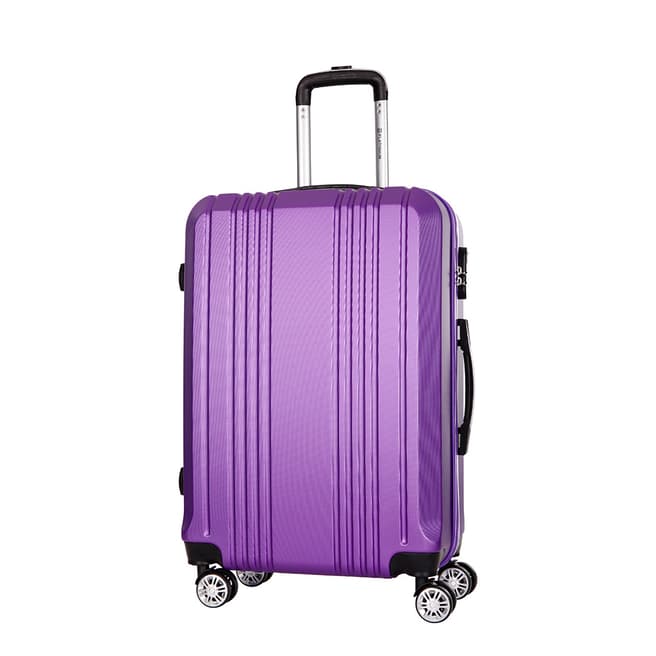 Platinium Violet Avila 8 Wheel Suitcase 66cm