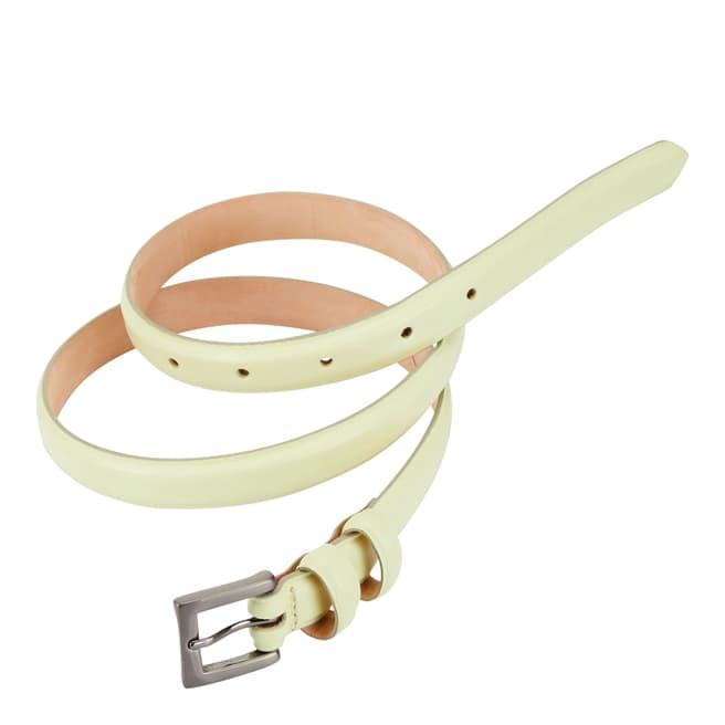 Pure Collection Pale Lime Leather Belt