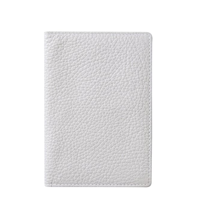 Pure Collection Pale Grey Leather Passport Cover