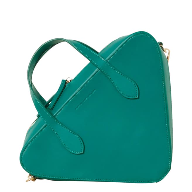 French Connection Green Recycled Traingle Crossbody