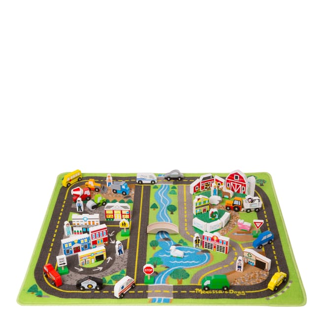 Melissa and Doug Deluxe Road Rug Play Set