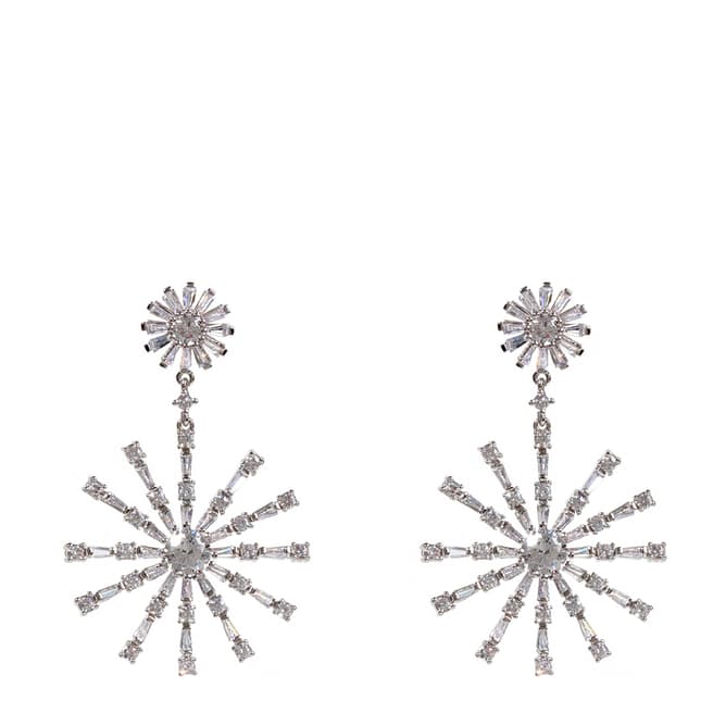 Amrita Singh Silver Snowflake Earrings