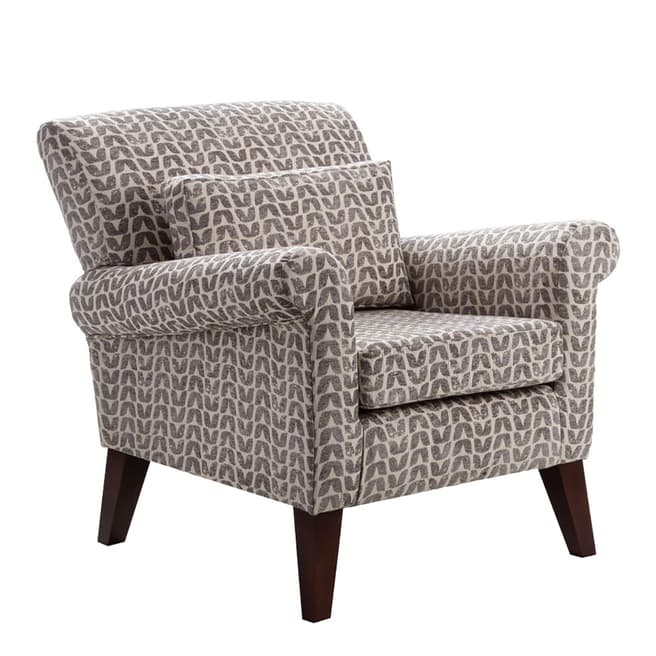 The Great Chair Company Bloxham Accent Chair Isla Charcoal Dark Legs