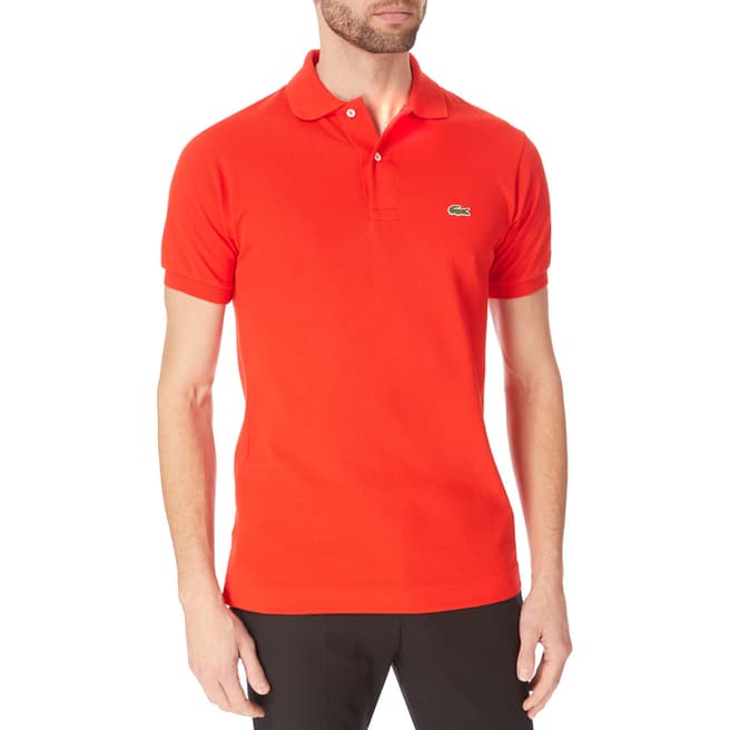 Lacoste Red Classic Cotton Polo Shirt