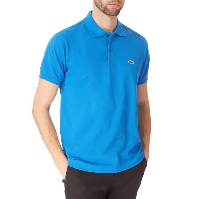 Lacoste Bright Blue Cotton Polo Shirt