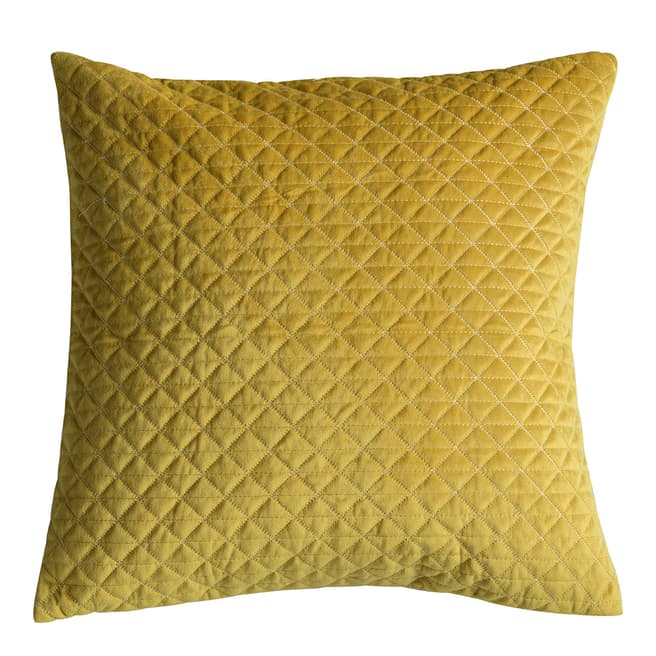 Gallery Living Ochre Diamond Quilted Cushion 45x45cm