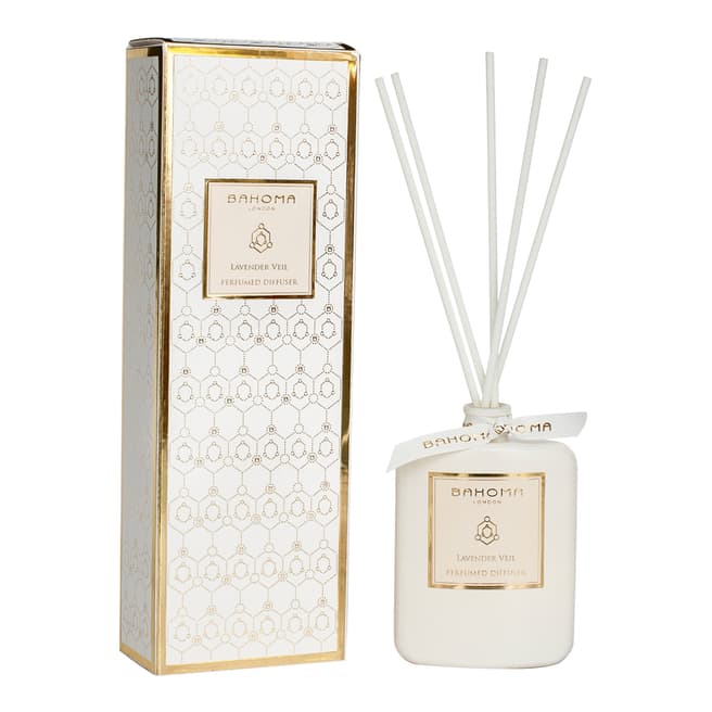 Bahoma White Pearl Collection Lavender Veil Diffuser 100ml
