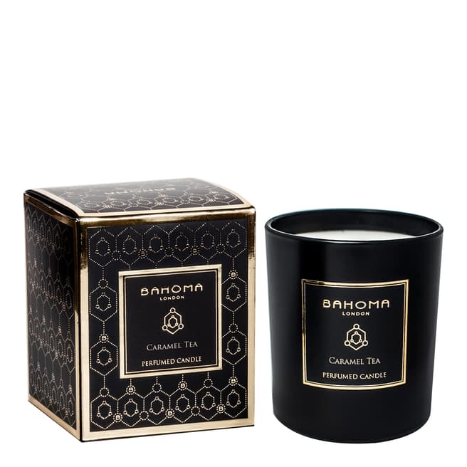 Bahoma Obsidian Black Collection Caramel Tea Candle 220g