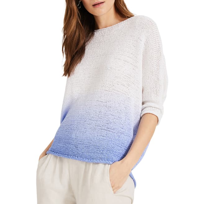 Phase Eight Blue Aideen DipDye Knit Top