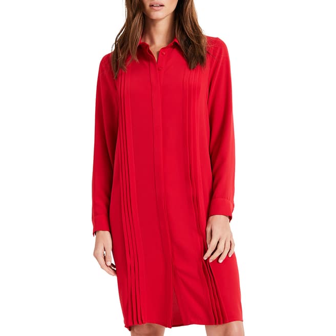 Phase Eight Red Dolunay Shirt Dress