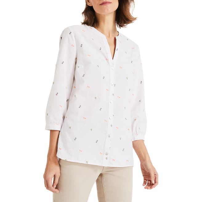 Phase Eight Cream Dragonfly Blouse
