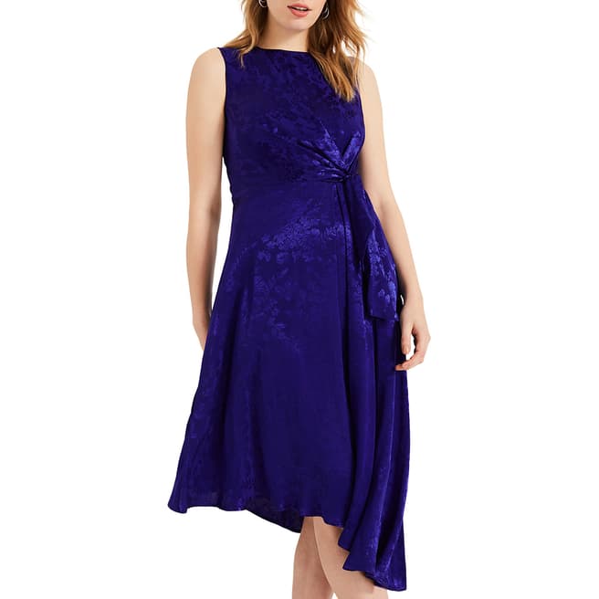 Phase Eight Blue Alexandrine Jacquard Dress