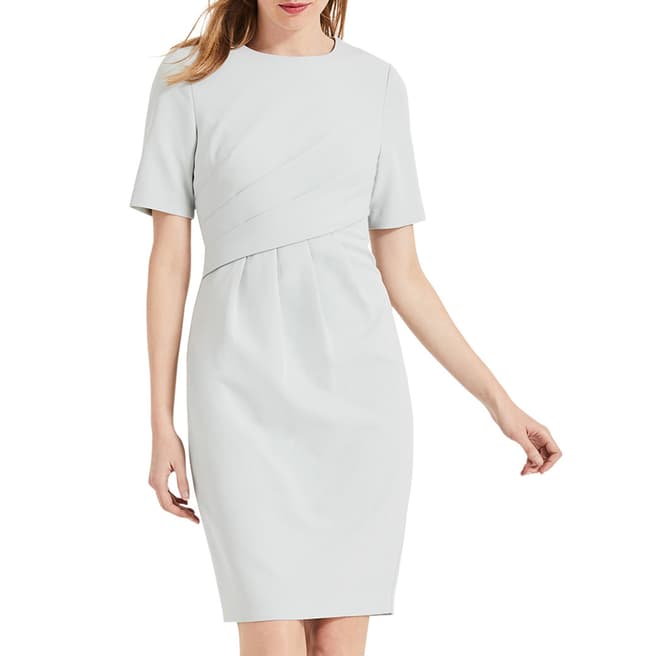Phase Eight Pale Blue Amira Ruched Dress