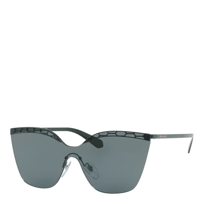 Bvlgari Women's Matte Black/Grey Bvlgari Sunglasses 37mm