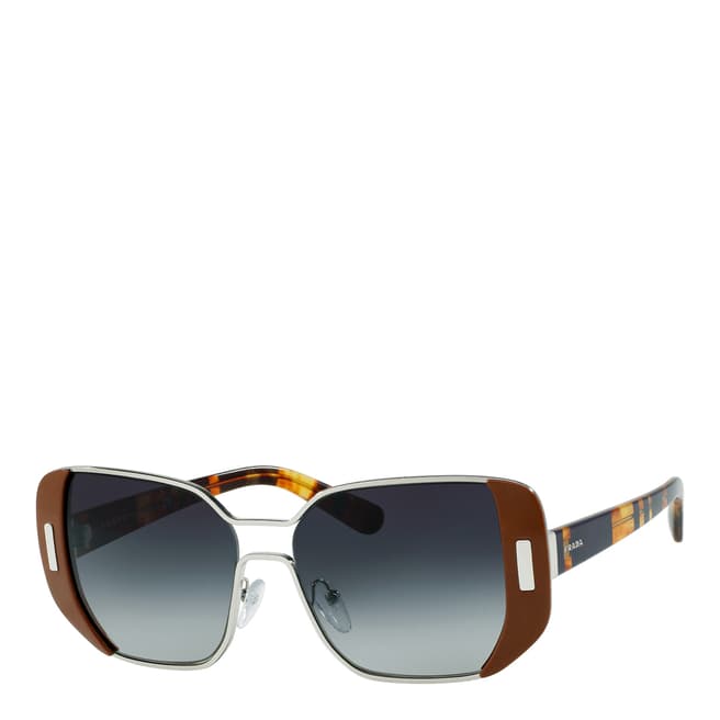 Prada Women's Brown/Grey Prada Sunglasses 54mm