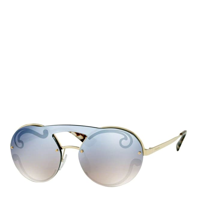 Prada Women's Pale Gold/Brown Prada Sunglasses 36mm
