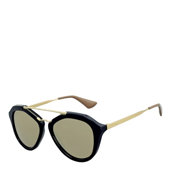 Prada Women's Black/Light Brown Prada Sunglasses 54mm