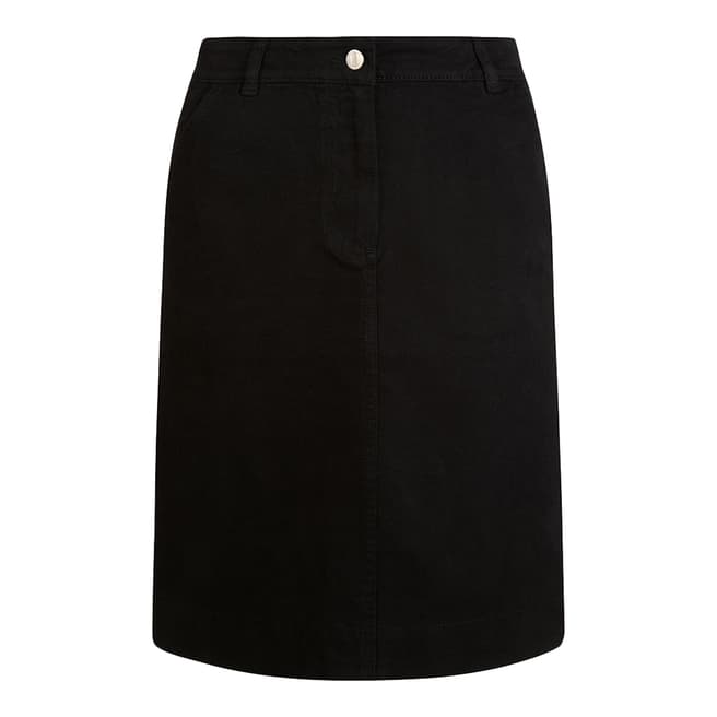 Hobbs London Black Bronte Denim Skirt