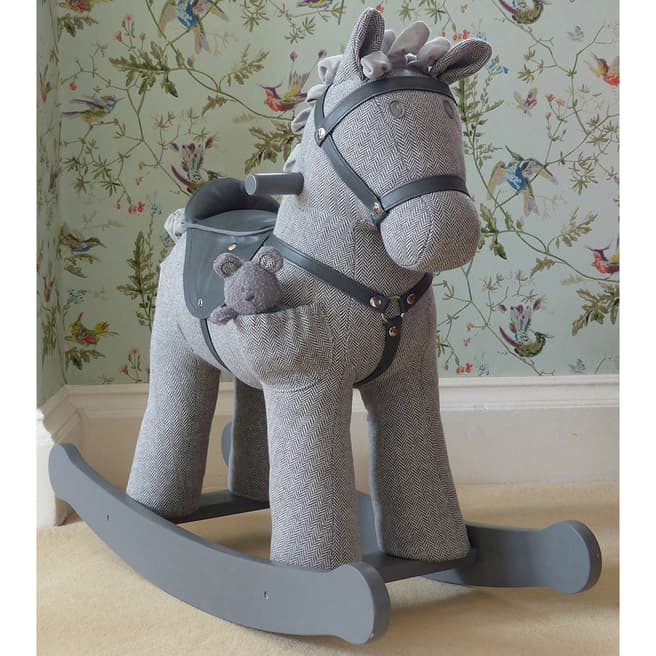 Little Bird Told Me Grey Stirling And Mac Rocking Horse - 12 Months